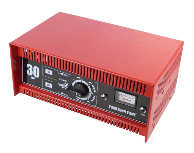Absaar Batterieladeger�t 12 V / 24 V / 30 A mit Metallgeh�use