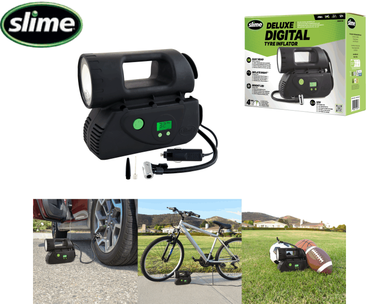 Slime Deluxe Digital Kompressor 12 Volt Slime Deluxe Digital Kompressor 12 Volt