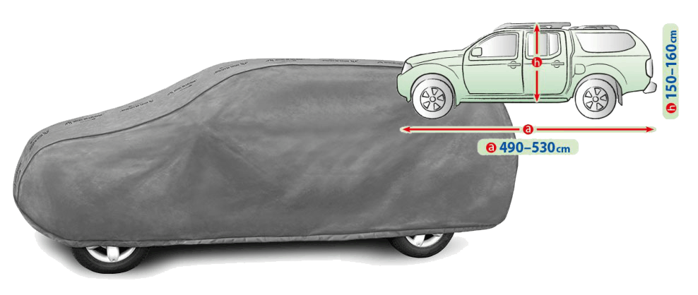 Mobile Garage Kfz Vollgarage Pick-Up mit Hardtop Gr. XL Mobile Garage Kfz Vollgarage Pick-Up mit Hardtop Gr. XL