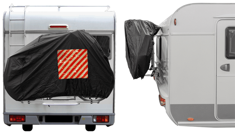 Fahrradschutzh�lle mit Sichttasche f�r Warnschild