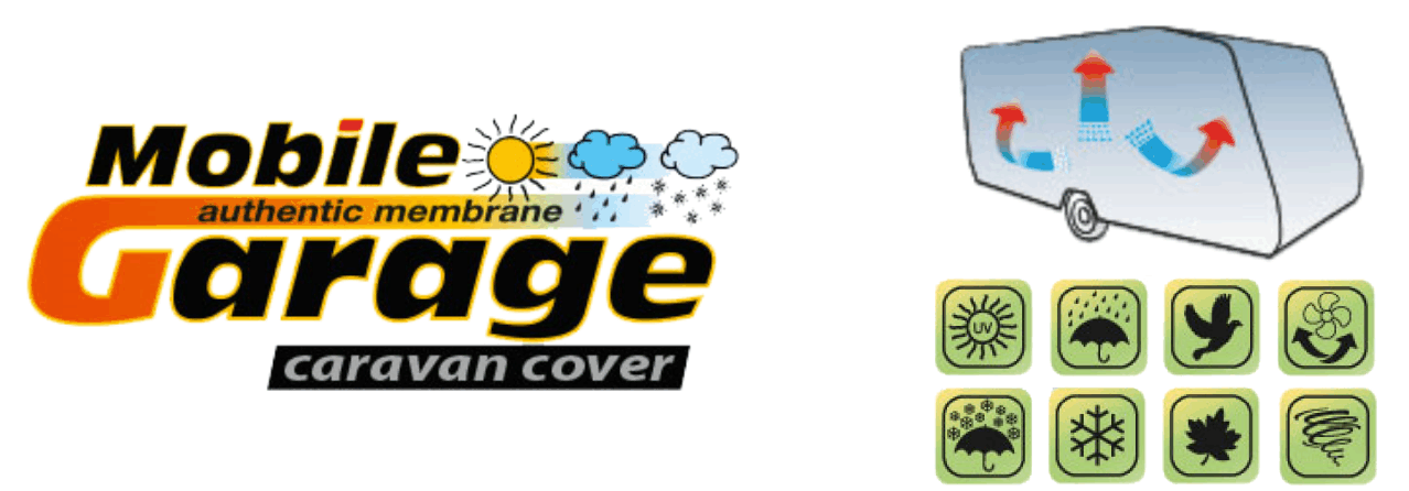 Mobile Garage atmungsaktive Vollgaragen f�r Wohnanh�nger